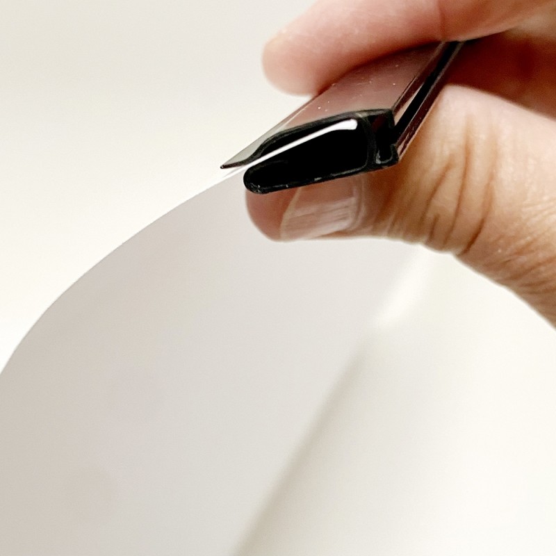 Poster-Rail plakatliste i sort plast