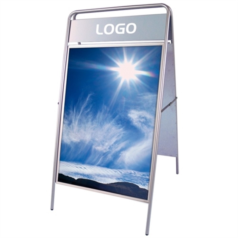 ExpoSignStandardgadeskiltmlogoplade70x100cmSlv-30