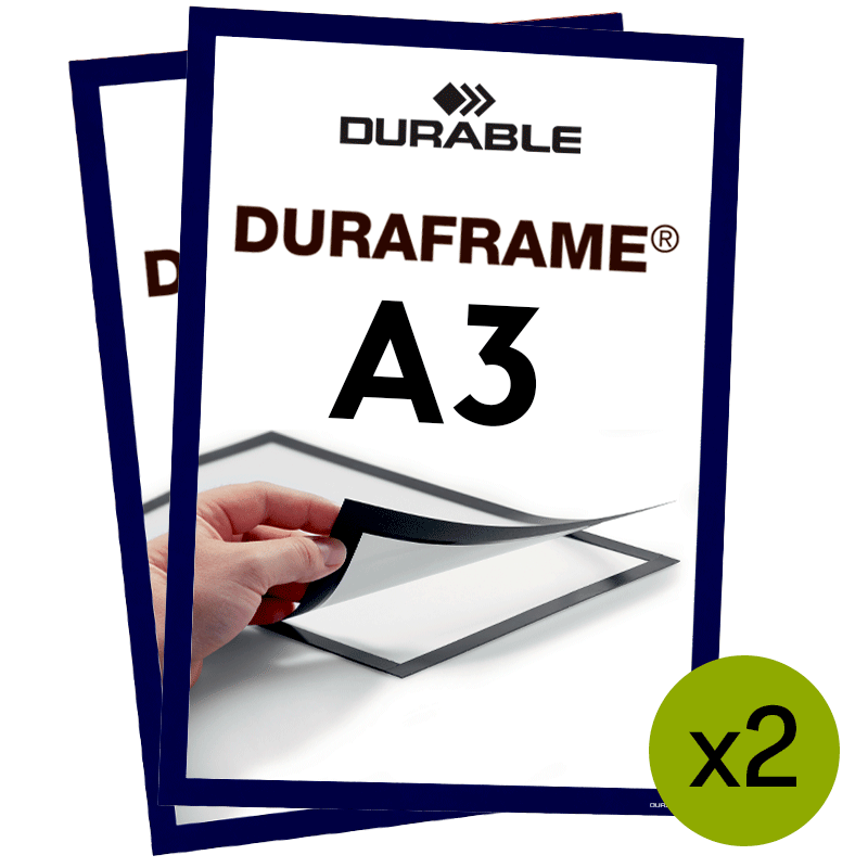 Mørk blå duraframe magnetramme A3