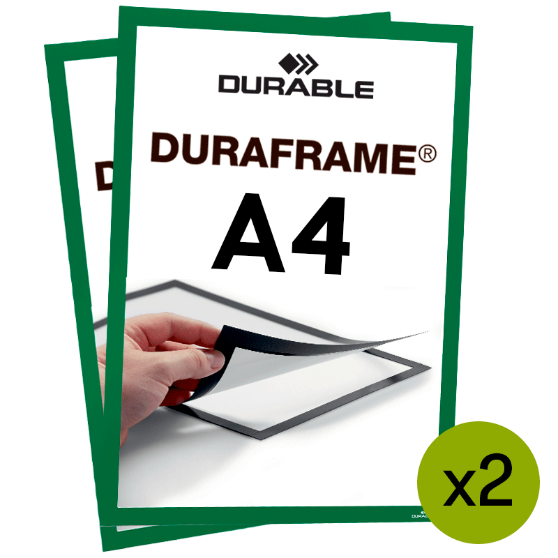 Magnetramme - Duraframe A4 Grøn