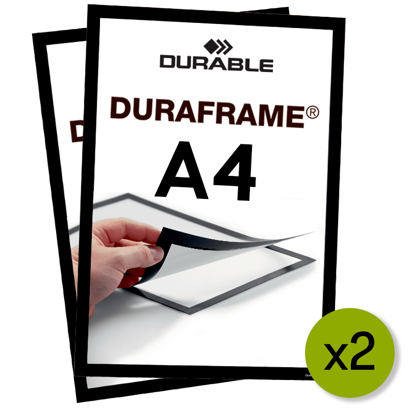 Magnetramme - Duraframe A4 Sort