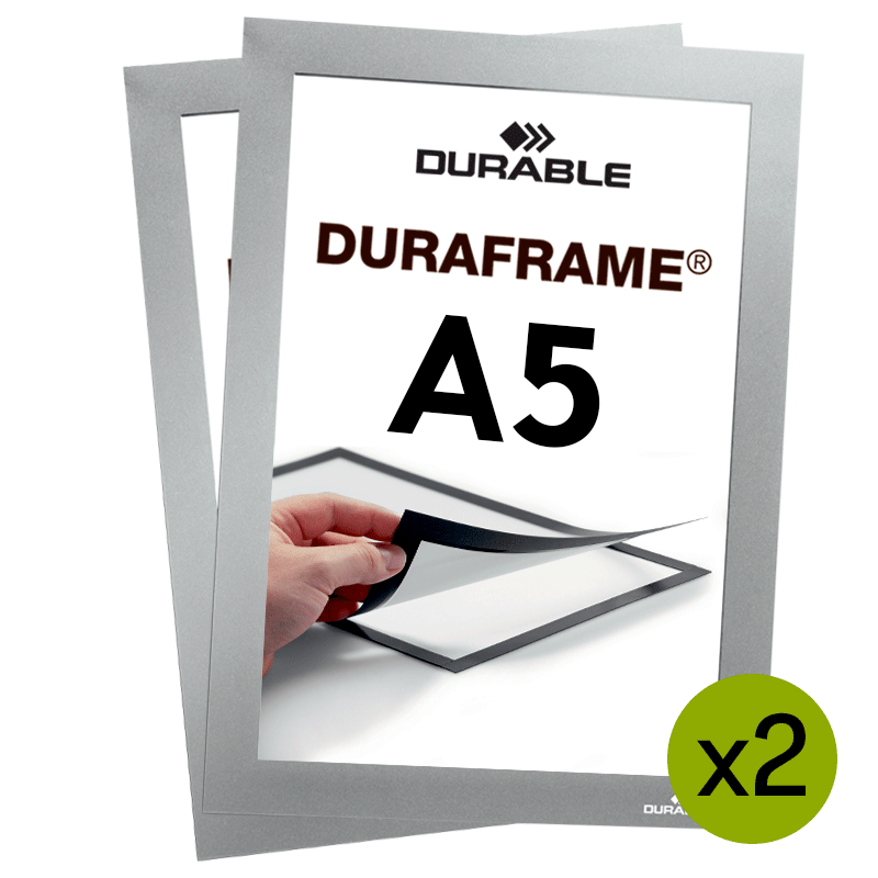 Sort magnetramme A5 - Duraframe