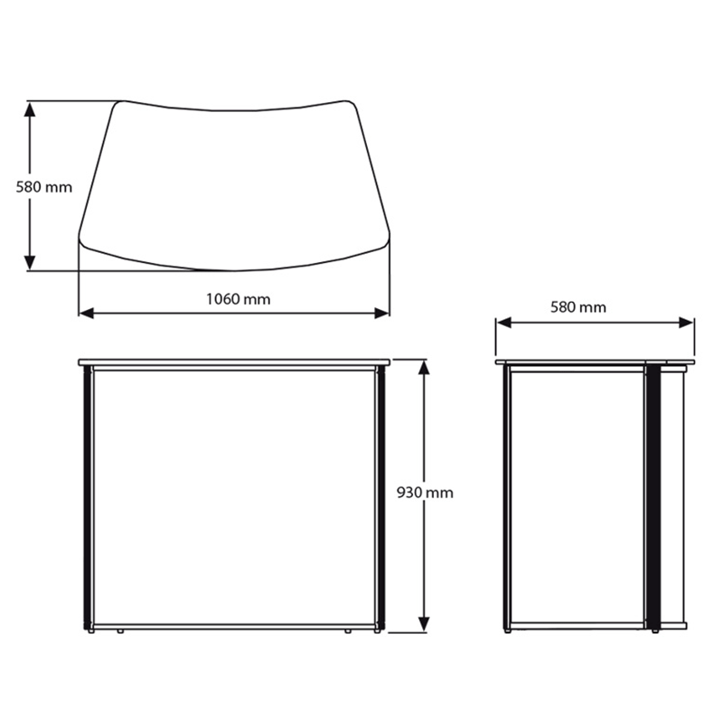 Curved Counter messedisk