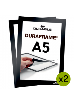 Sort magnetramme A5 - Duraframe