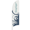 Beachflag - Eventflag, model fjer - 455cm.