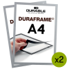 Magnetramme Duraframe A4 Sølv