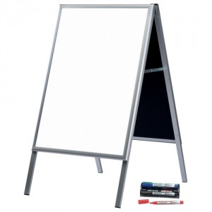 Alu-Line Whiteboard gadeskilt