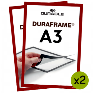 Duraframe® magnetramme - A3 Rød