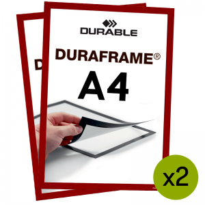 Duraframe® magnetramme - A4 Rød