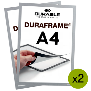 Duraframe® magnetramme - A4 Sølv