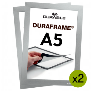 Duraframe® magnetramme - A5 Sølv