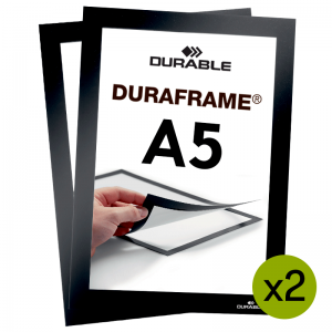 Duraframe® magnetramme - A5 Sort
