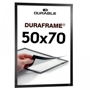 Duraframe® Magnetramme - 50x70cm. Sort